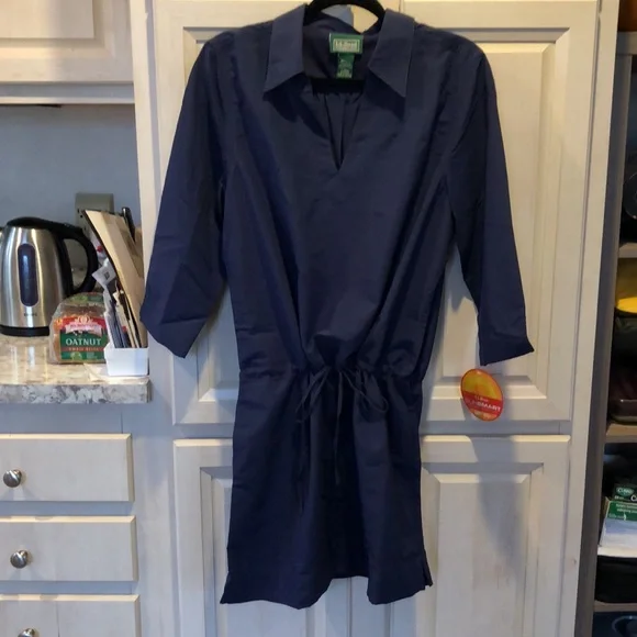 Navy Blue Swimsuit or After Shower Cover Up - Picture 1 of 7